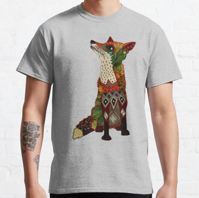 Floral Fox T-Shirt Official Cow Anime Merch