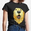 Fun Loving Golden Retriever Portrait T-Shirt Official Cow Anime Merch